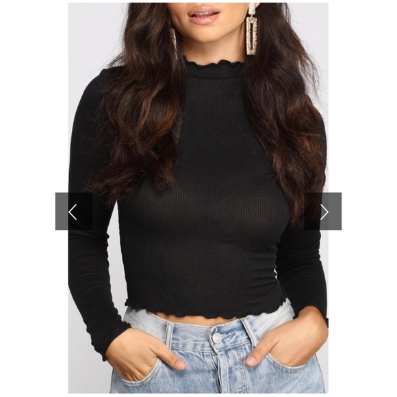 MOCK NECK TOP - Picture 3 of 7